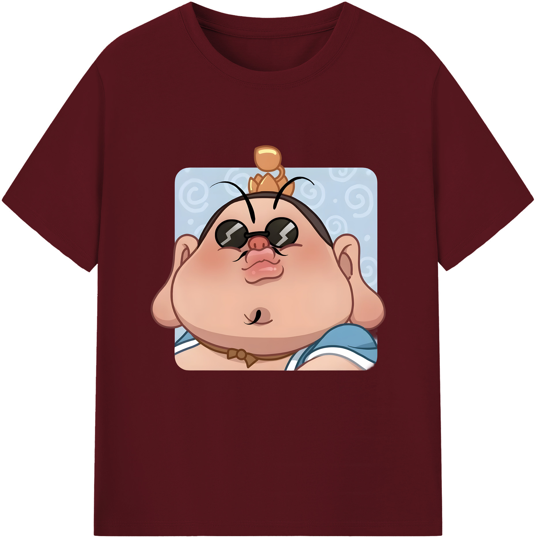 （画像用） Ne Zha 2 ナタ 魔童の大暴れ 綿100％半袖Tシャツ（フロントプリント）